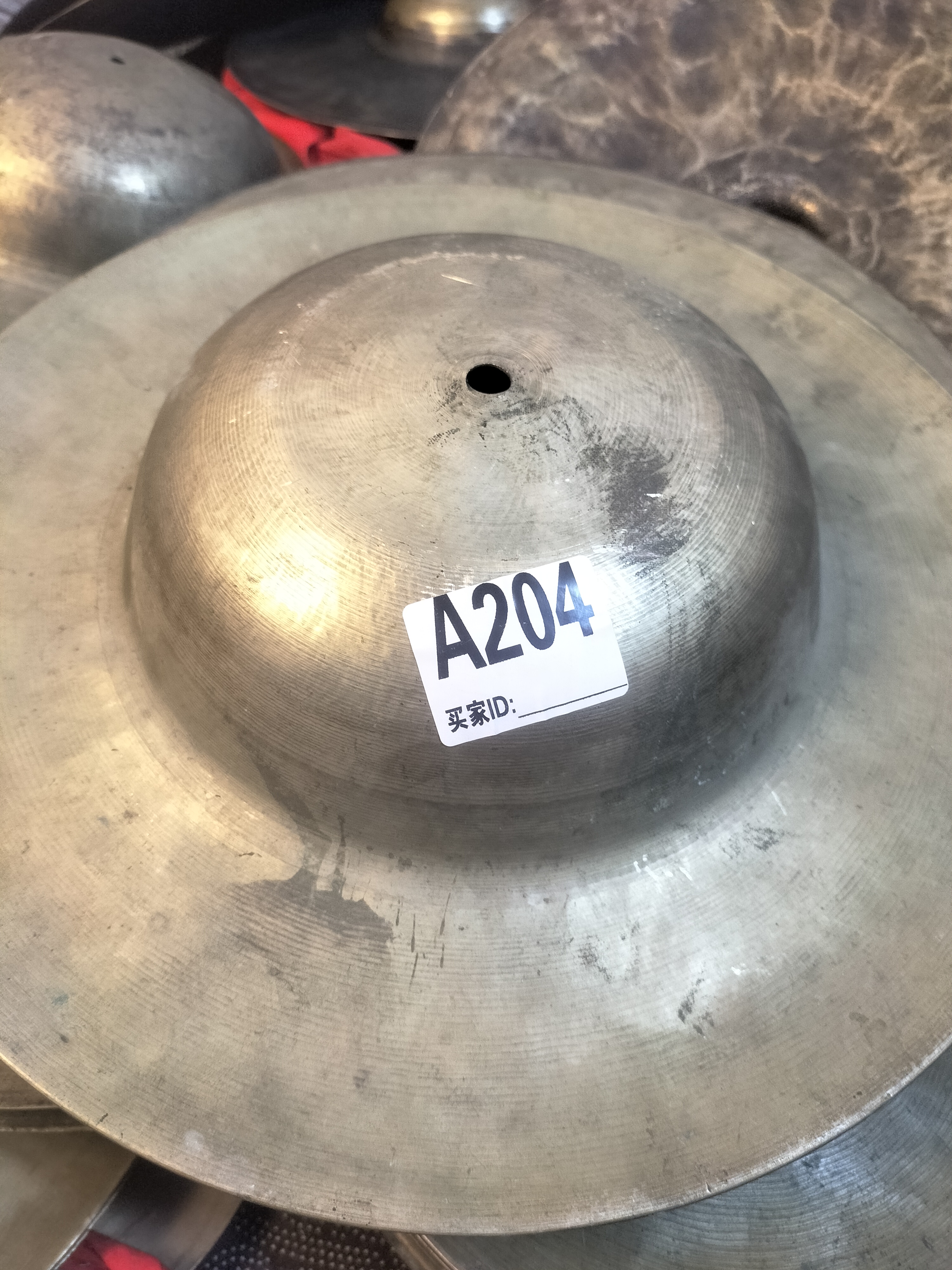 32公分加厚黑色青铜大帽钹铙钹