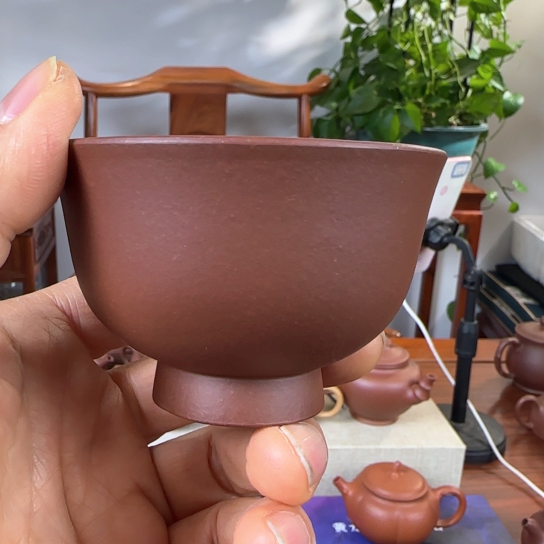 紫砂茶壶高脚杯子