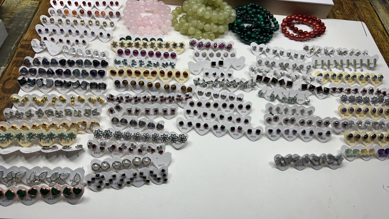 铜合金锆石耳饰 天然时尚潮流耳饰耳钉仙女风百搭