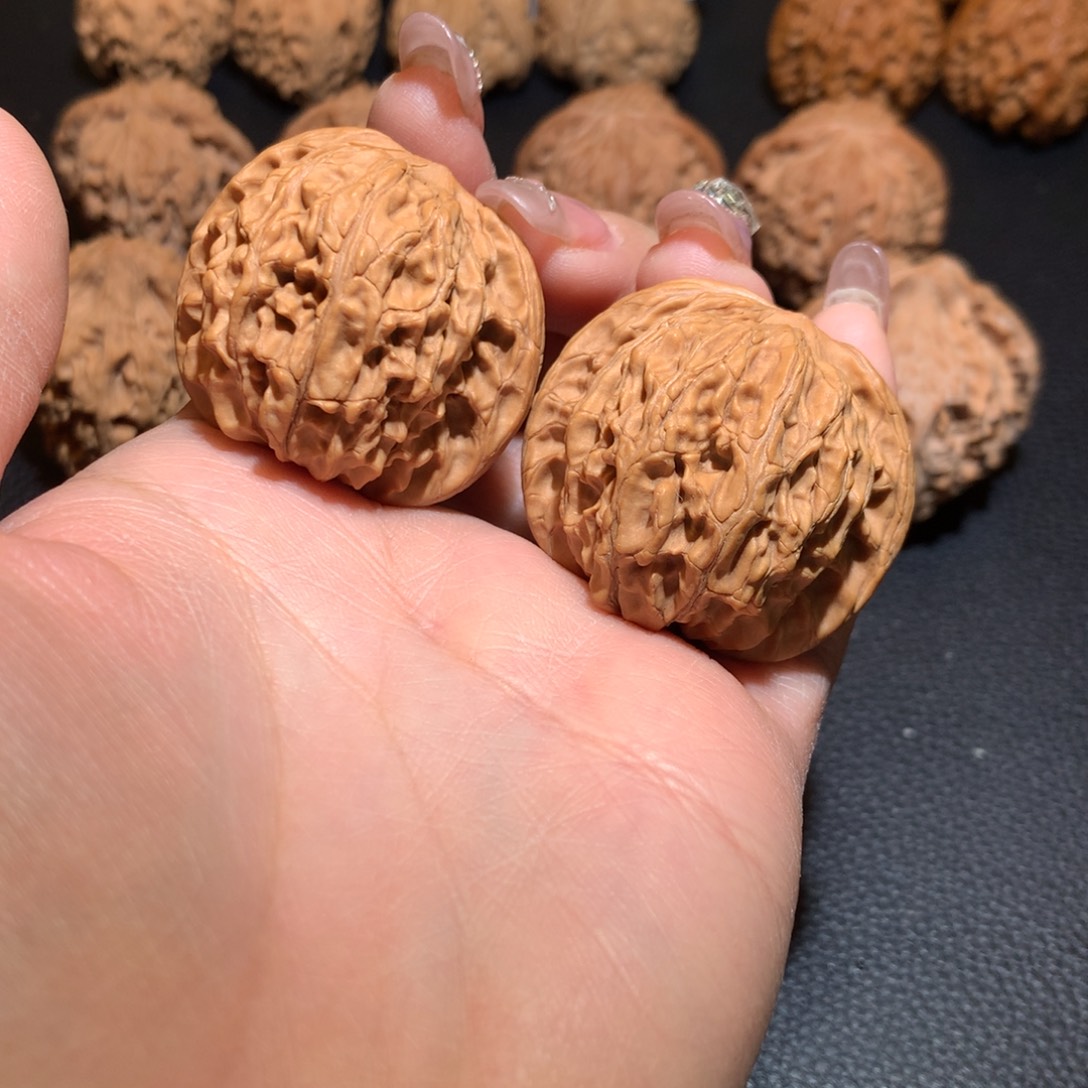 文玩核桃把件磨盘39