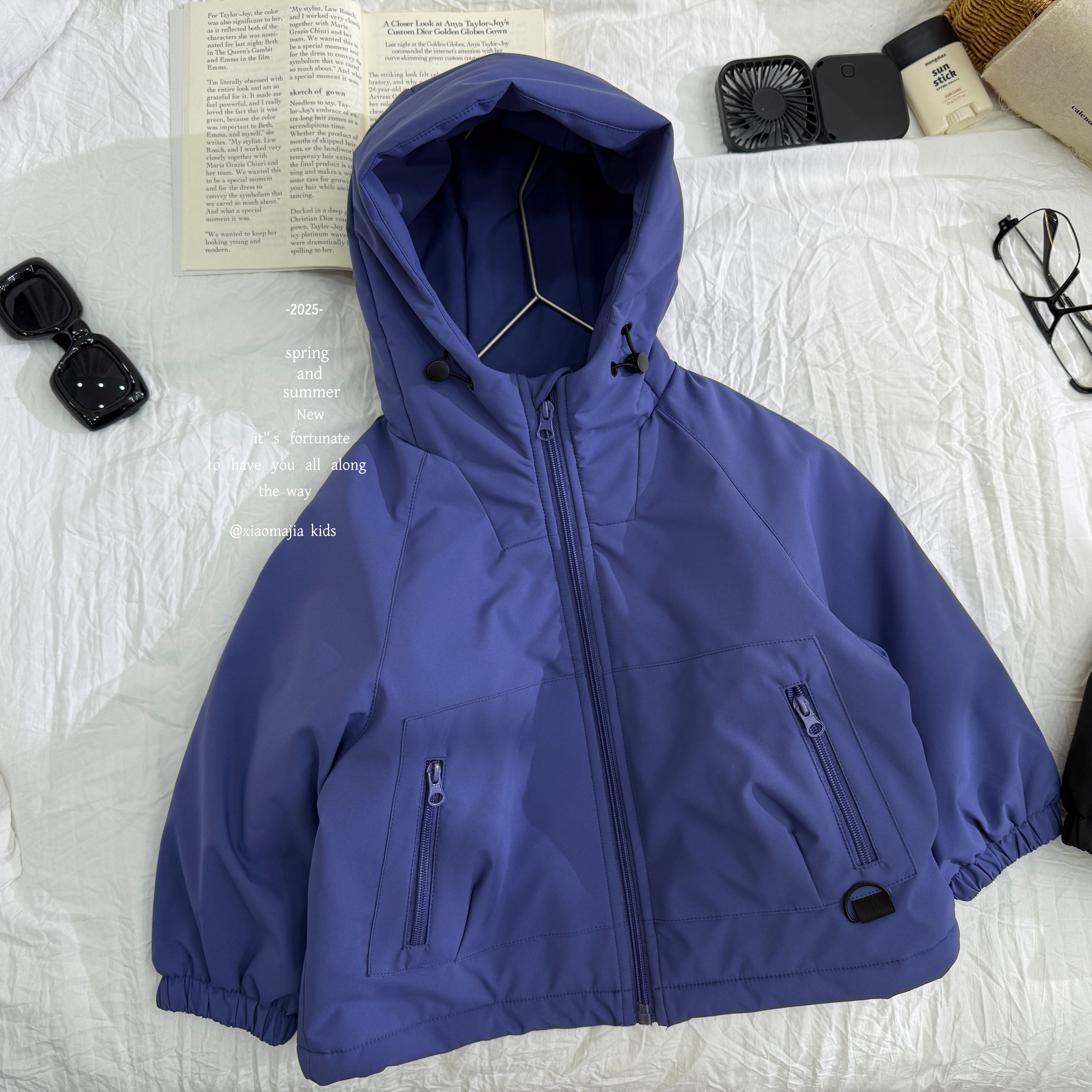 现货-小马家2025冬季儿童连帽棉服D-6762保暖秋冬装二棉棉衣中性