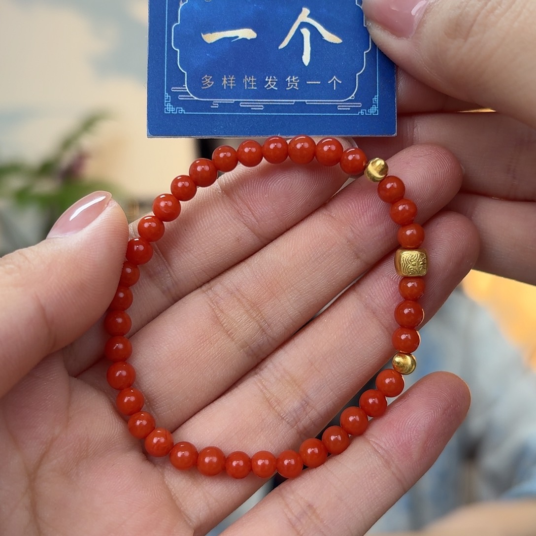 南红玛瑙18K金镶嵌珠宝奇石多样性发一