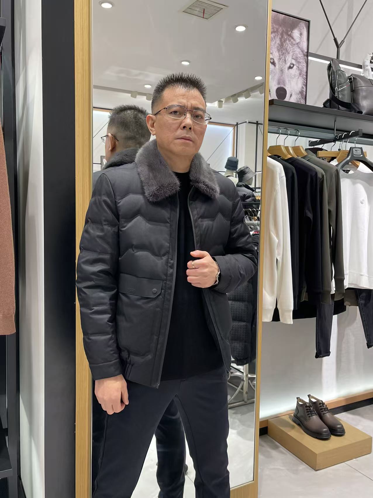 Septwolves/七匹狼24年冬季可脱内胆尼克服（3272）