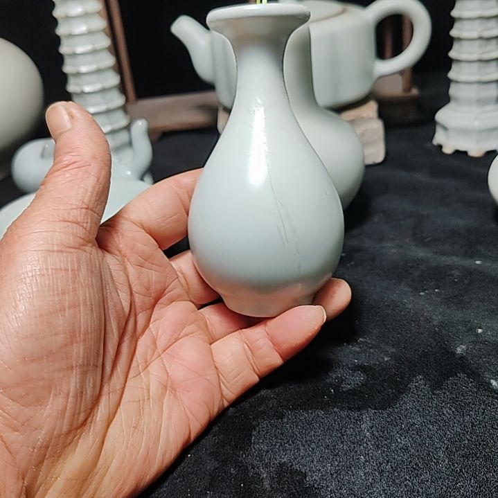 官瓷天青釉冰箱贴