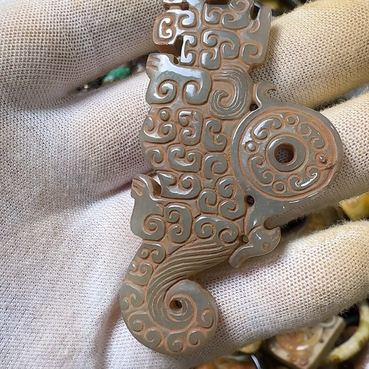 和田玉未镶嵌挂件