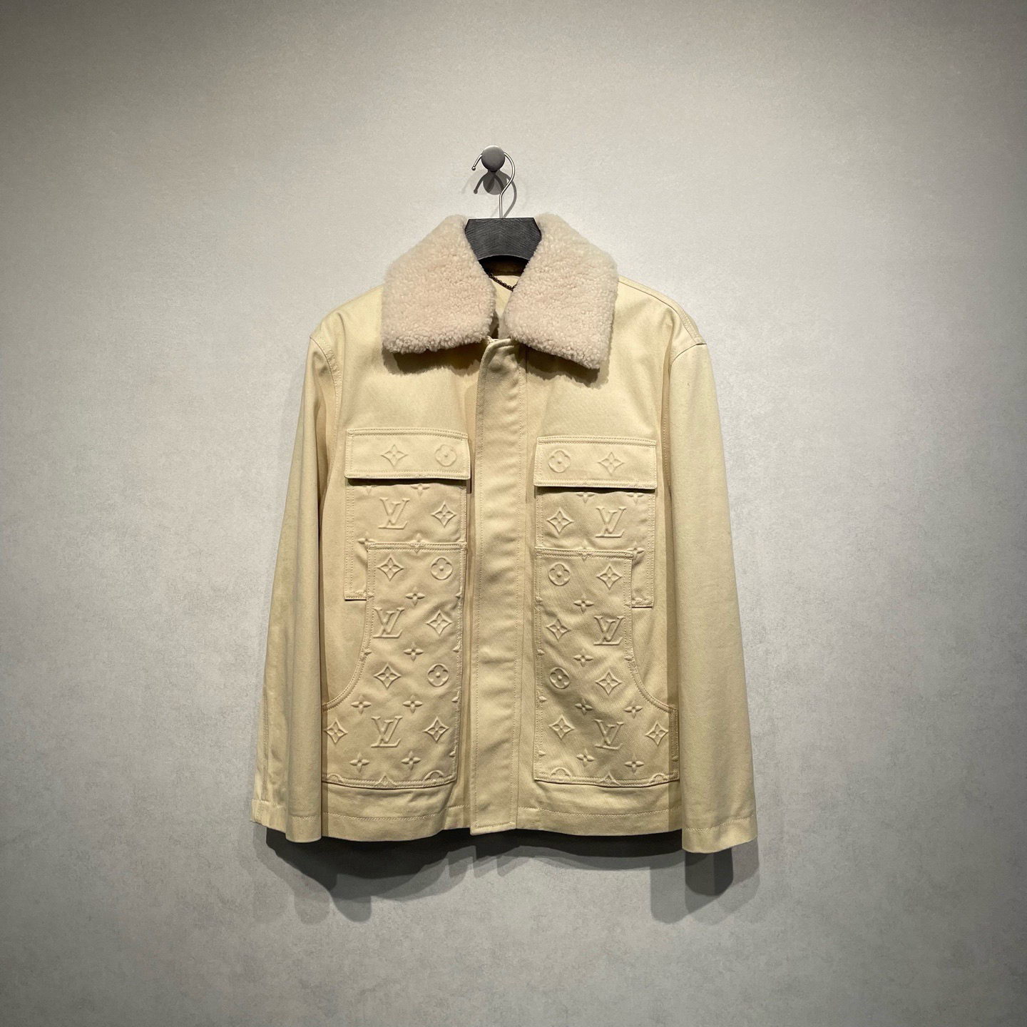 未使用 LouisVuitton/路易威登 logo满印伐木牛仔外套/50码/