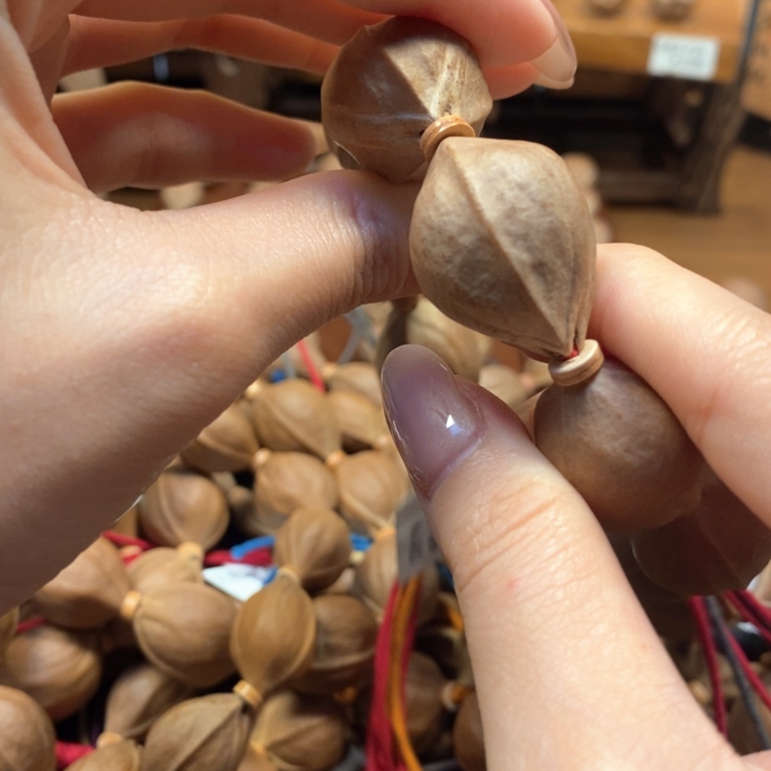 橄榄核手串/手链_**.梅林铁核精品橄榄核雕20.28配三通