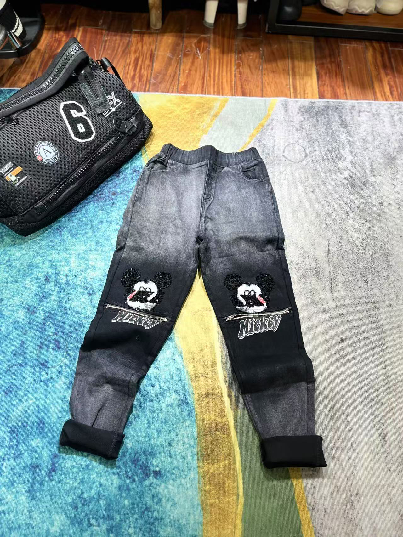 梵玛加列重工小脚裤6063