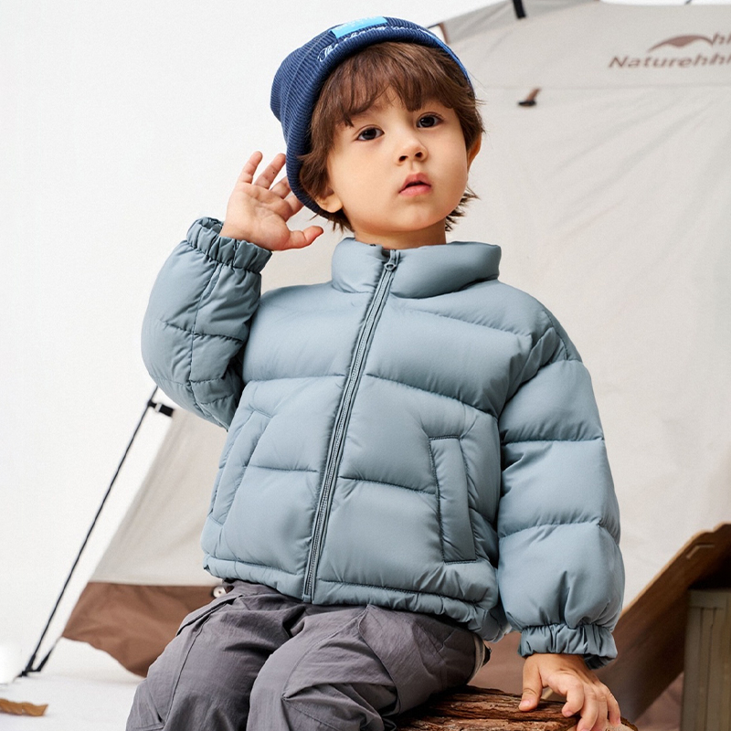 【三防】立领时尚夹克无胆轻薄款羽绒服外套34183011男女童加厚保暖