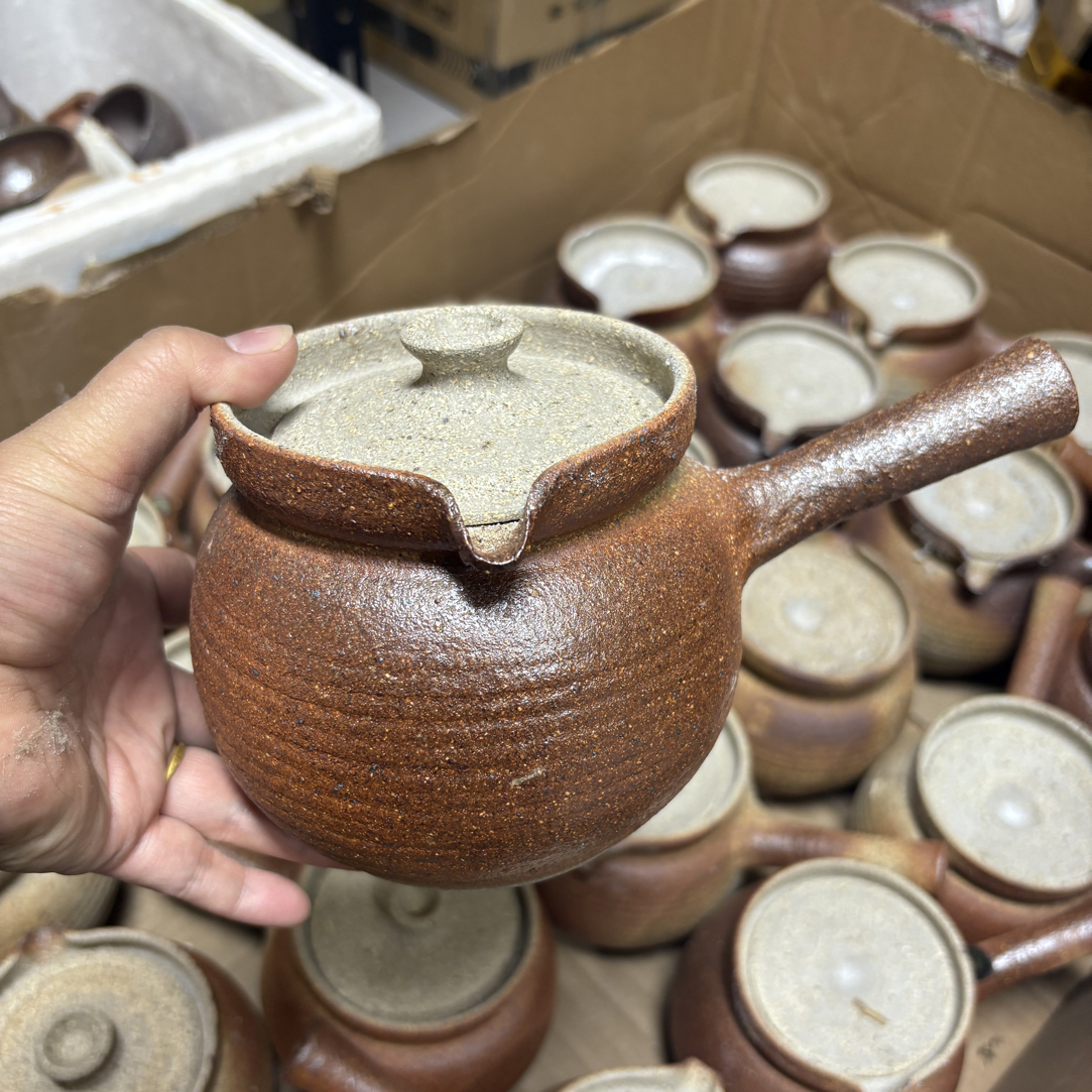 600-800毫升高温柴烧烤茶罐带盖泡茶壶