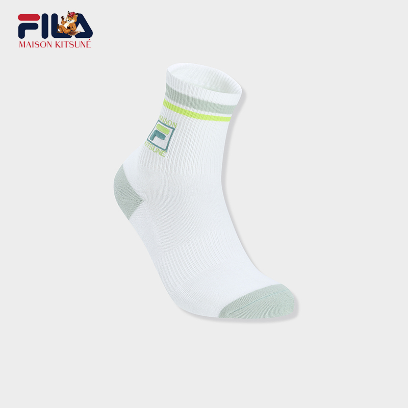 FILA/斐乐女士【时尚抗菌棉中腰袜】休闲舒适百搭运动袜F13W529366F