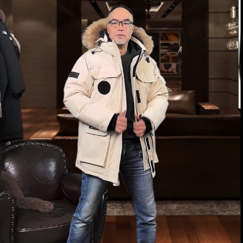 Fashion Goose08远征情侣羽绒服男女中长款派克服加厚潮流冬季