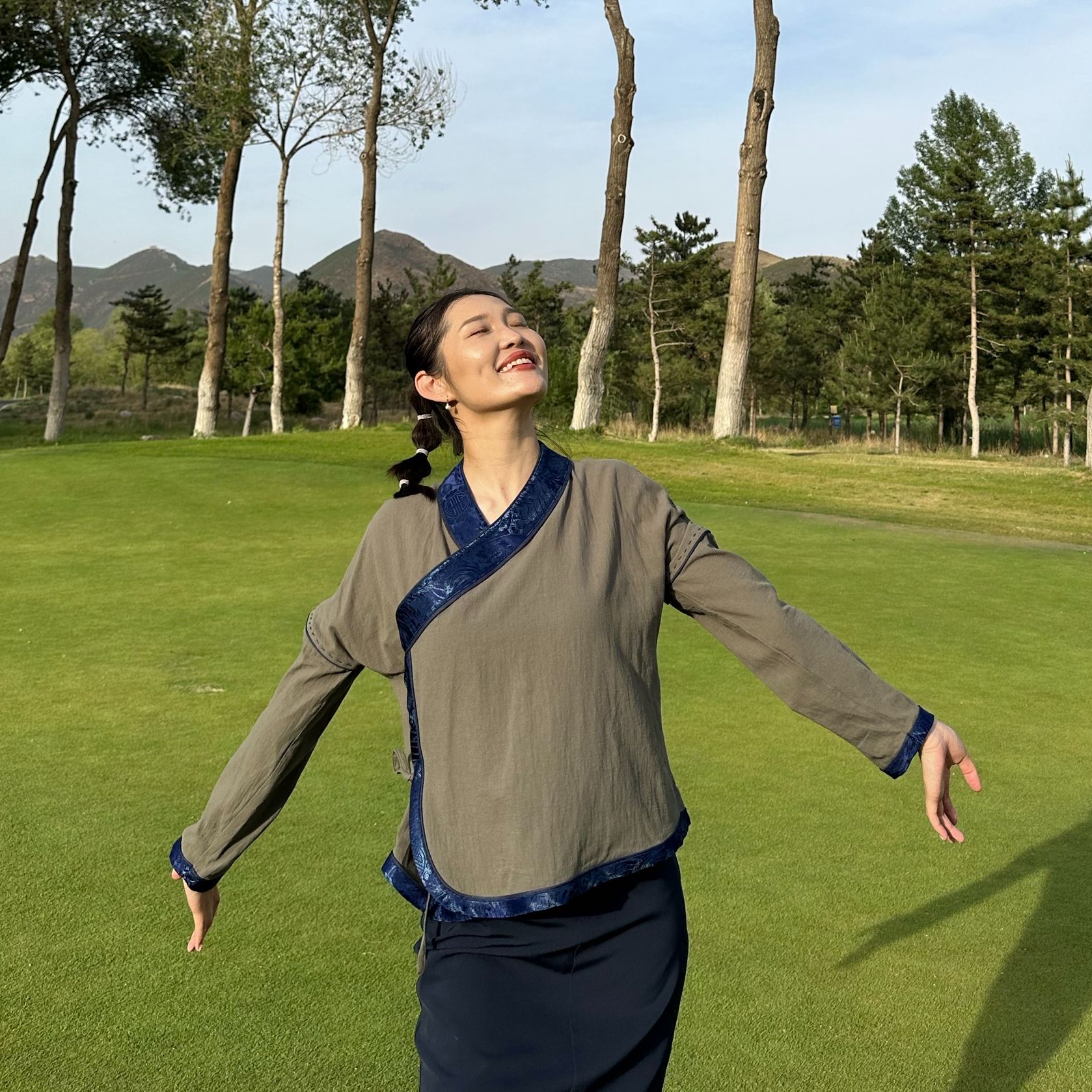 【Paobi mini服饰】女士夏季复古休闲长袖上衣