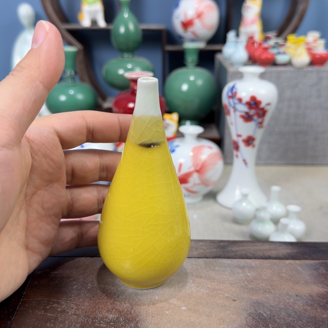陶瓷手工小花器摆件