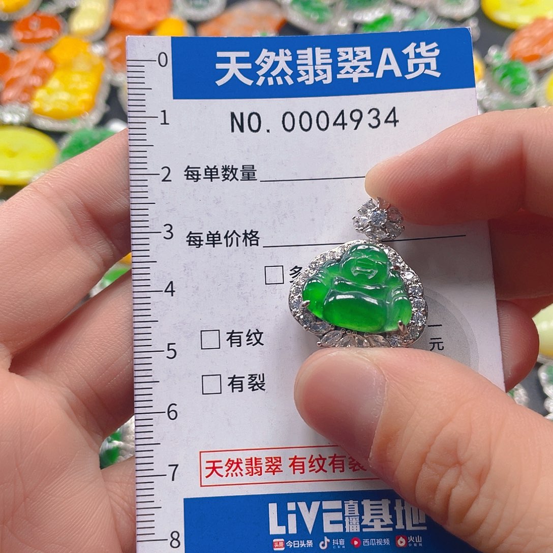 翡翠未镶嵌吊坠(不含链)