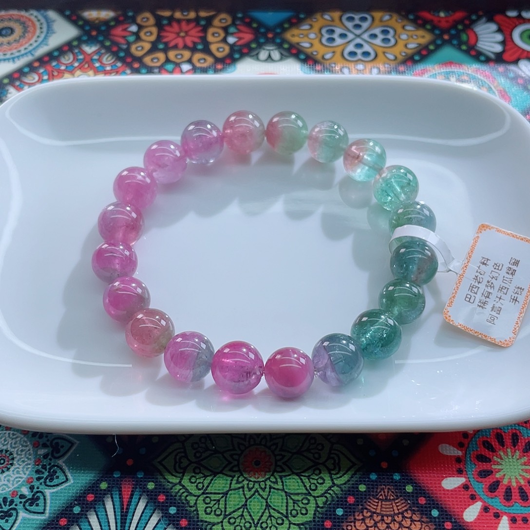 未镶嵌碧玺手链10.2mm左右