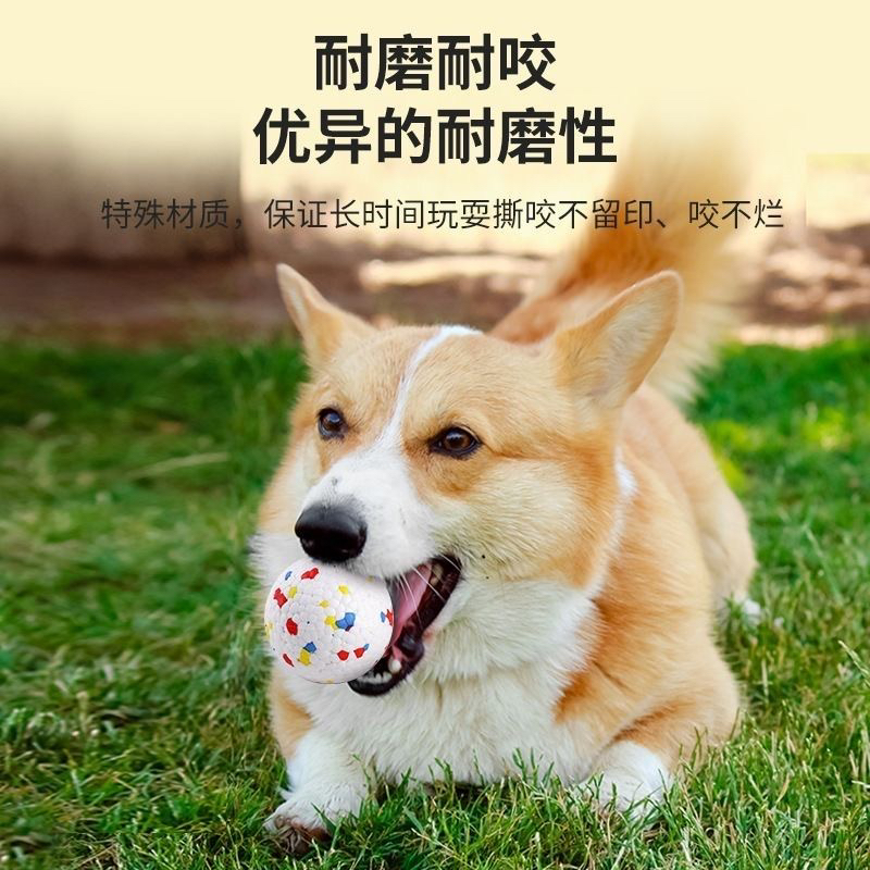 爆爆球狗狗玩具实心弹力球耐咬磨牙自嗨解闷宠物用品