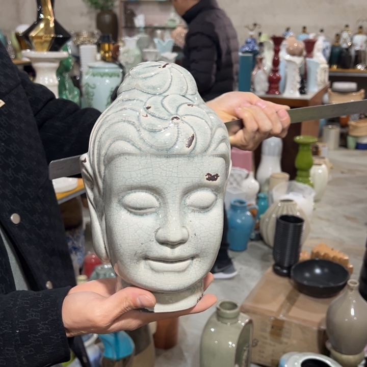 摆件高26宽18公分微瑕捡漏做旧款