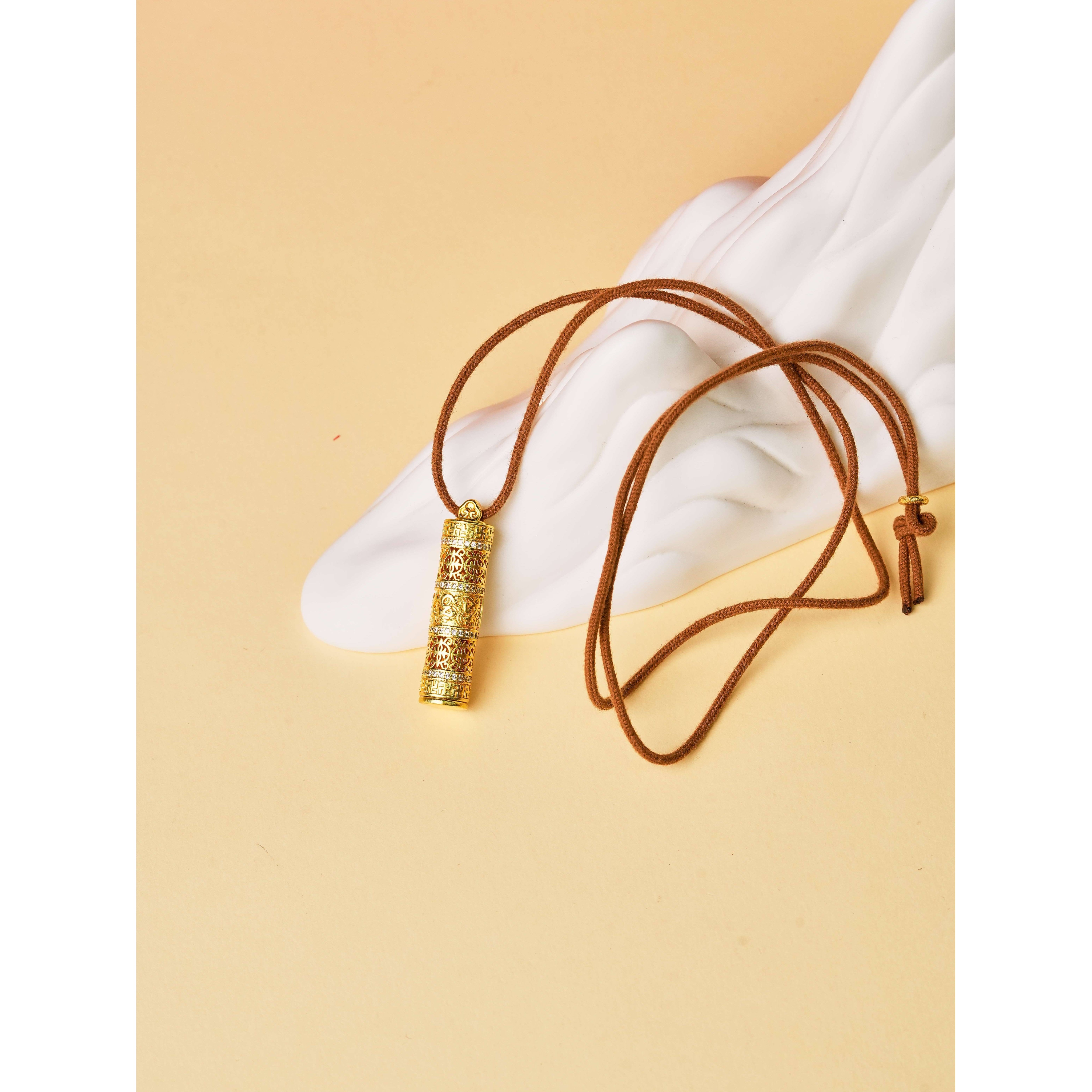 黄铜吊坠 【好运平安】复古金色铜 观娘娘吊坠饰品