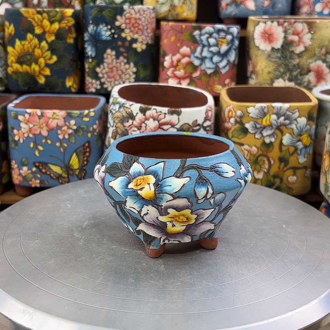 景德镇陶瓷花盆景德镇陶瓷花盆