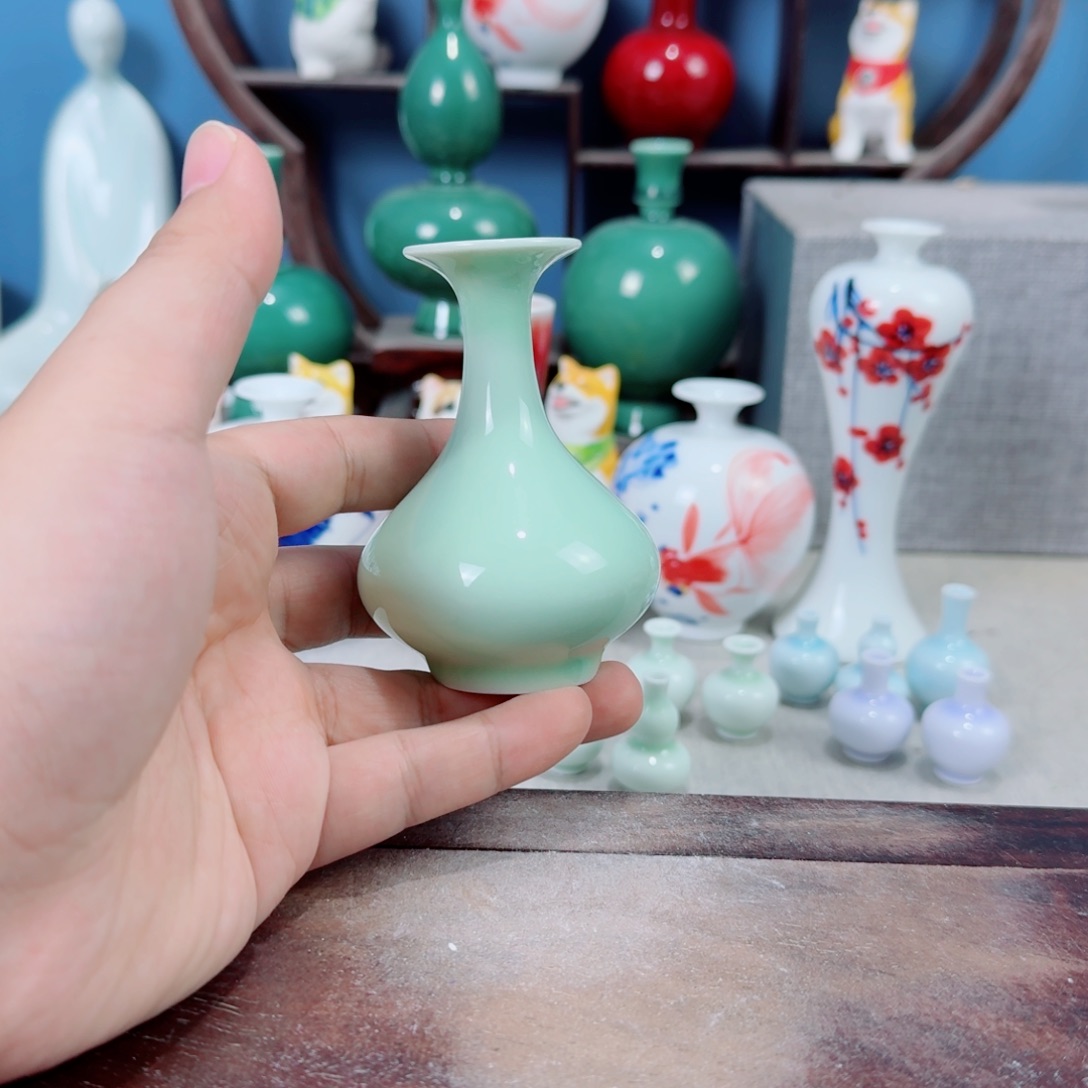 陶瓷手工小花器摆件