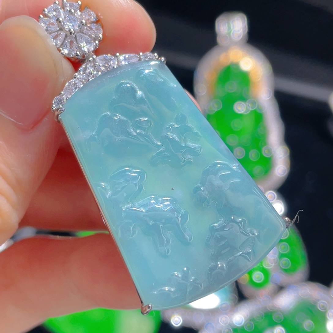 翡翠吊坠(不含链)未镶嵌