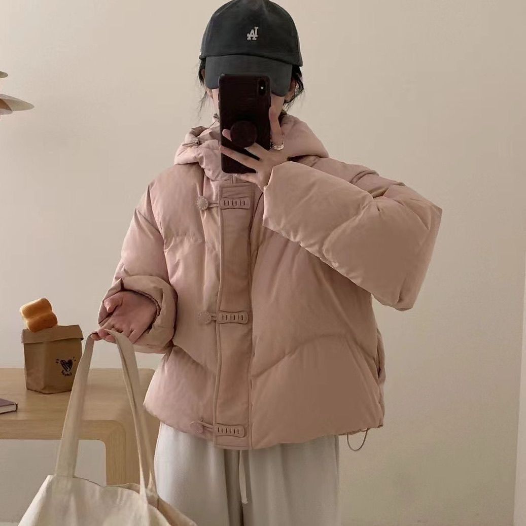 羽绒服2025年新款减龄显瘦连帽羽绒服外套厚实保暖短款