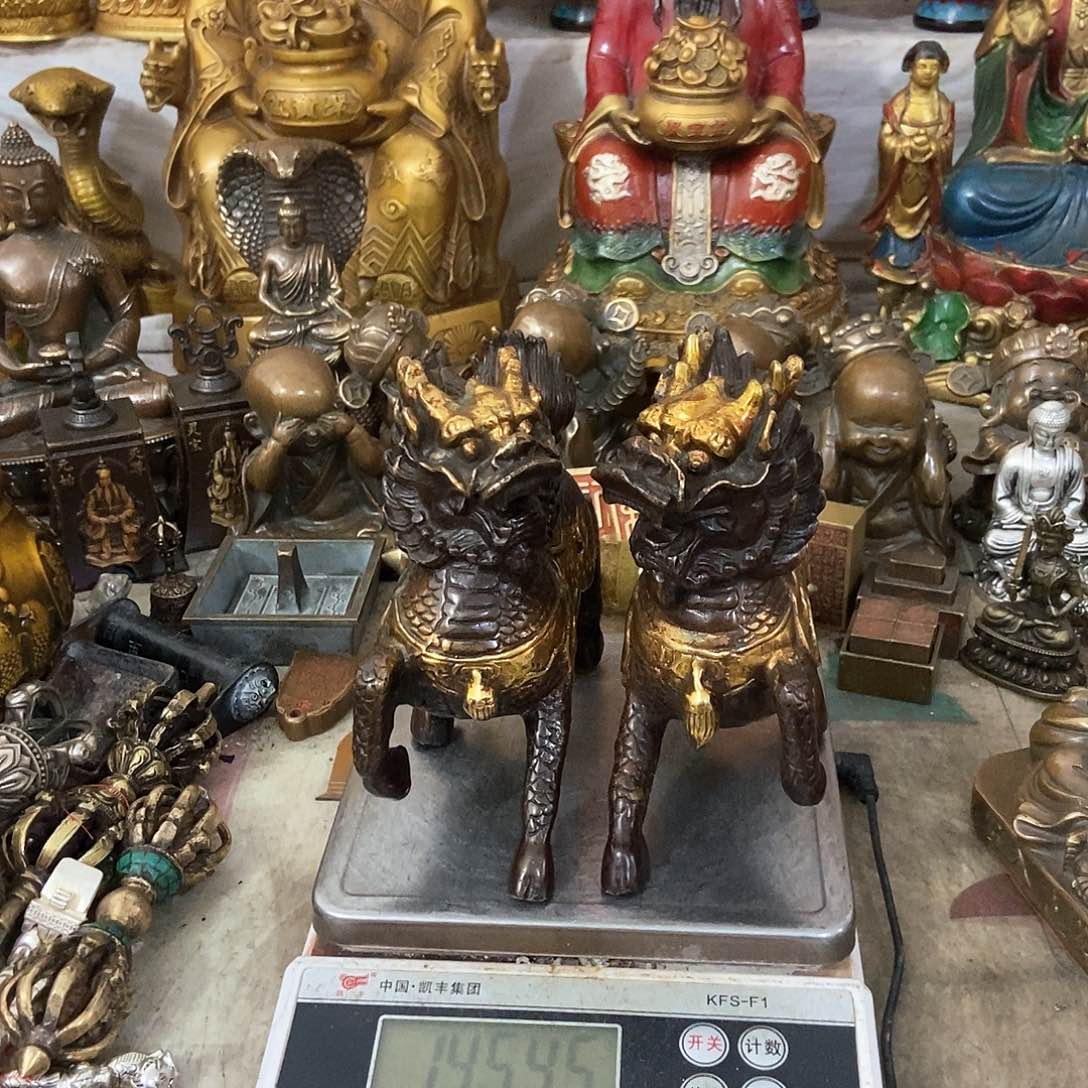 傻*老杨，黄铜摆件，老杨黄铜