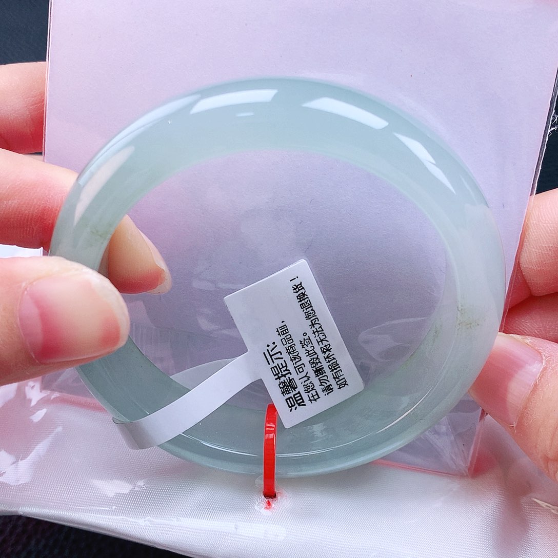 未镶嵌手镯翡翠53冰胶透