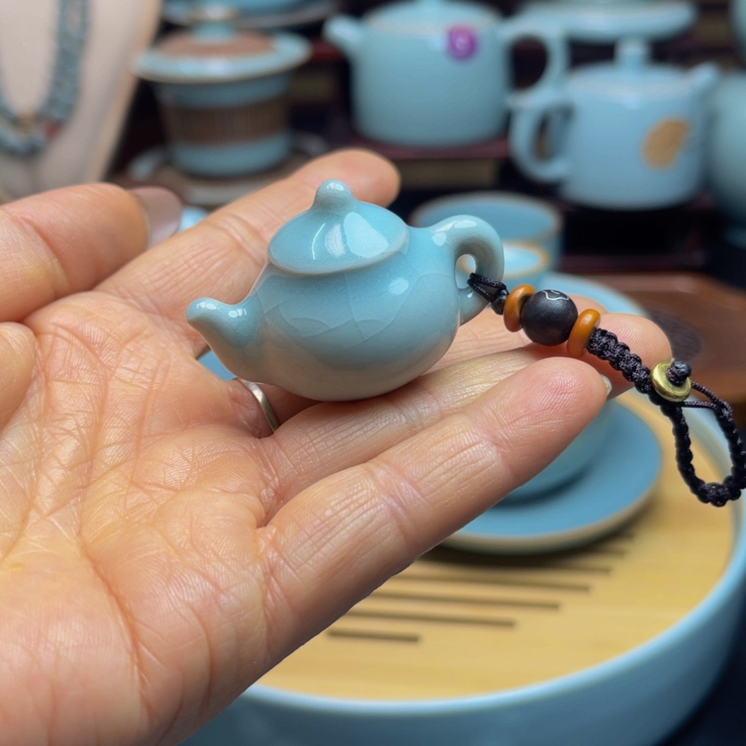 【闪购商品】壶瓷汝州单壶壶壶会杯，微微瞎