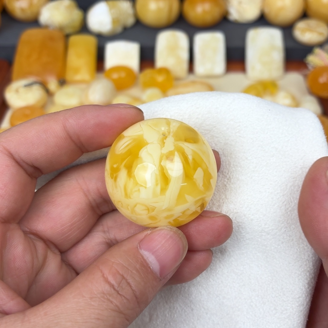 蜜蜡未镶嵌吊坠(不含链)