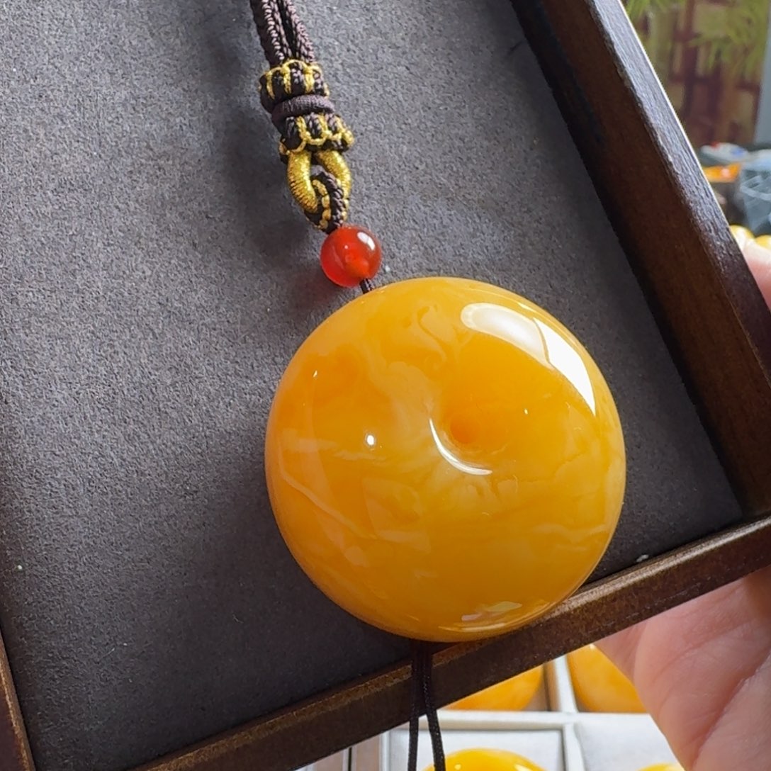 蜜蜡毛衣链未镶嵌