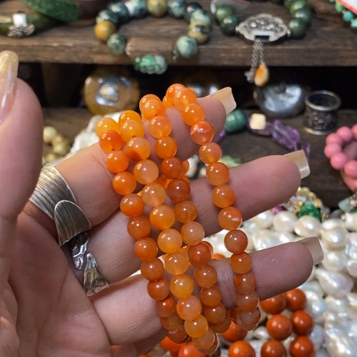 南红玛瑙手链未镶嵌旺***桃