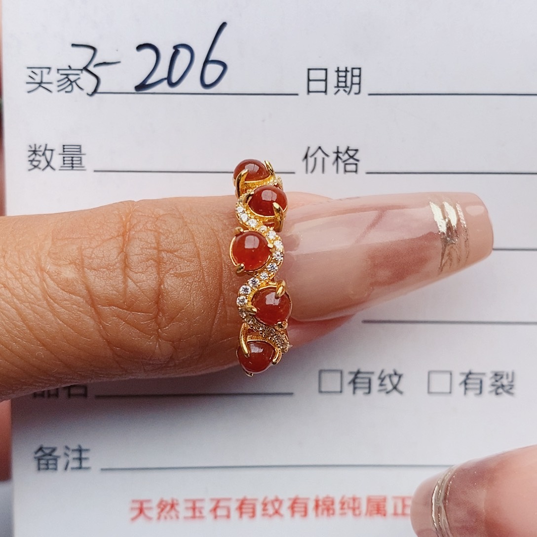 翡翠戒指银S925镶嵌戒指