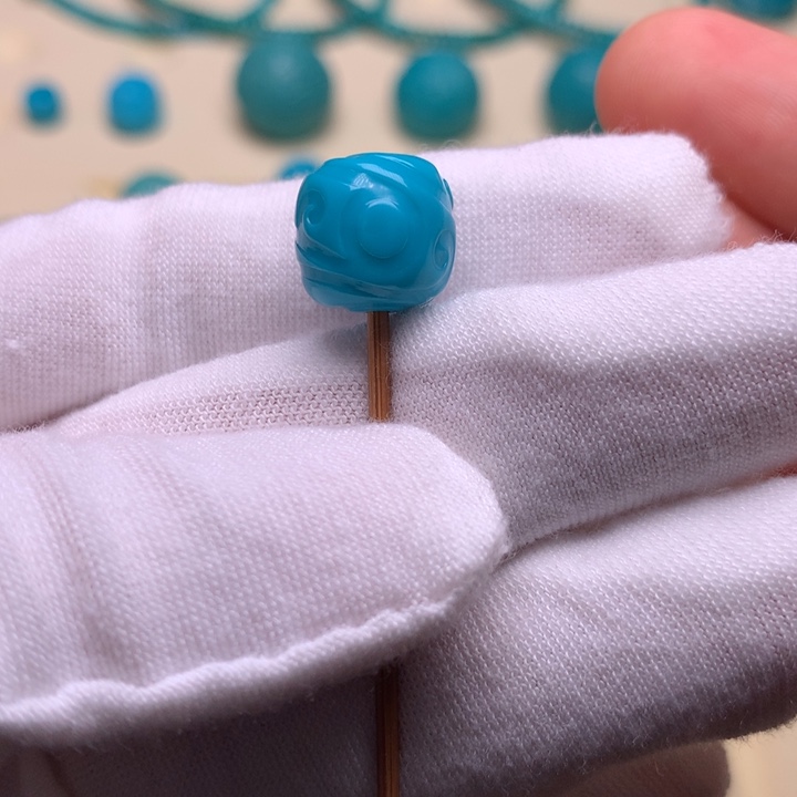 绿松石未镶嵌博古11.5