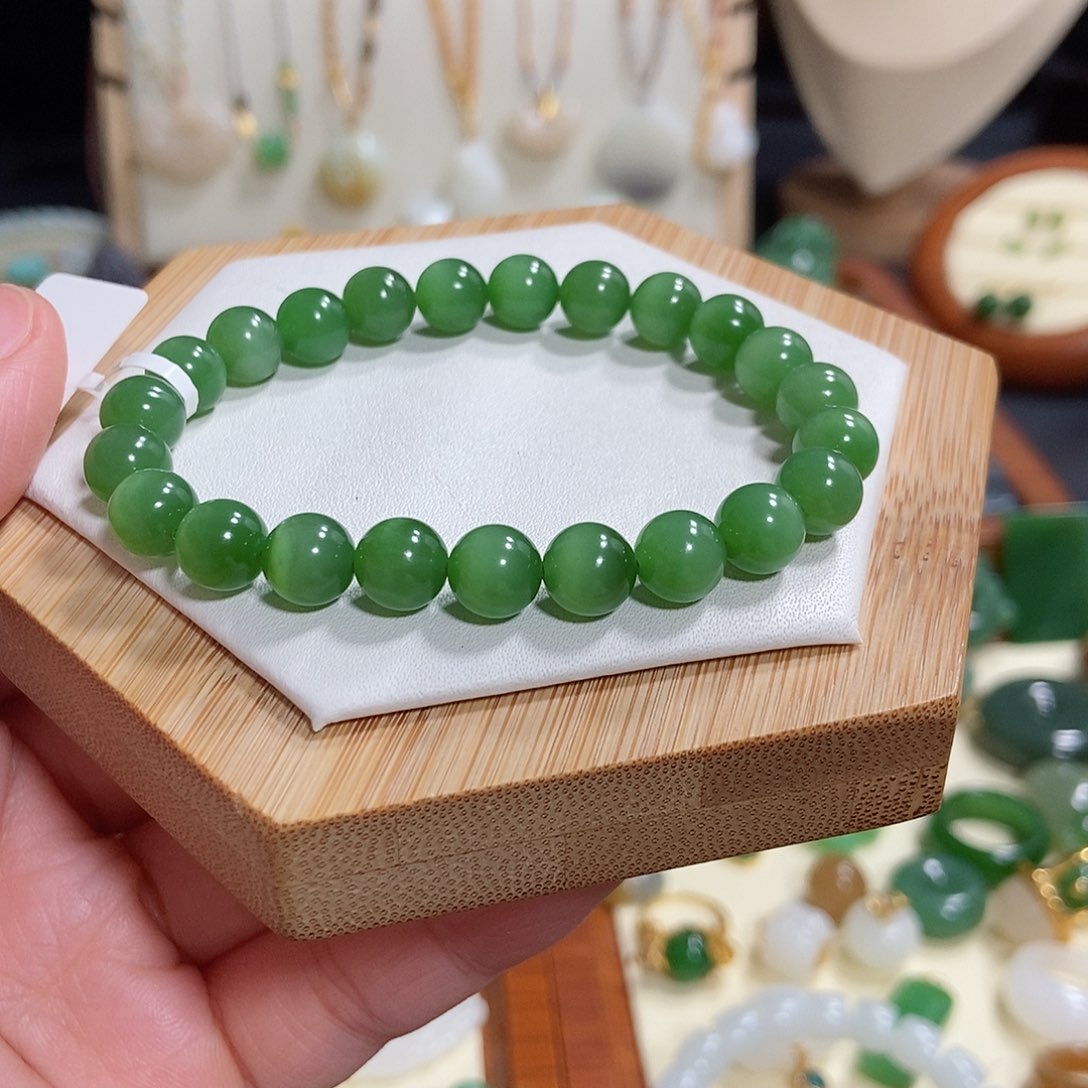 和田玉手串未镶嵌