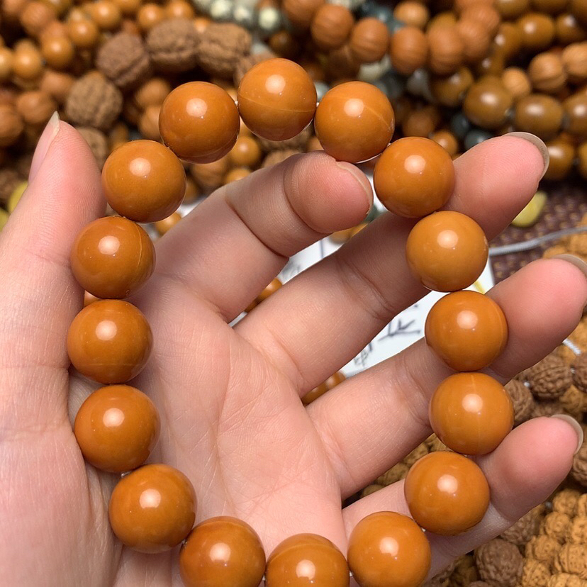 AAA猴头正圆光珠12mm左右猴头核桃手串