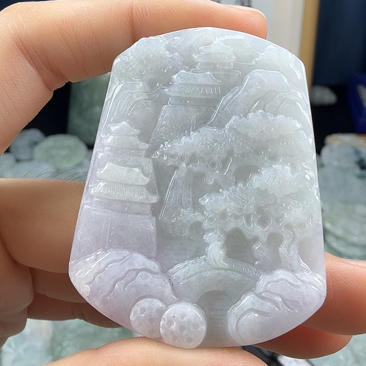 翡翠未镶嵌颈饰翡翠