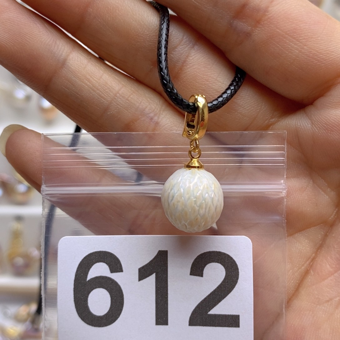 淡水珍珠颈饰银S925镶嵌612