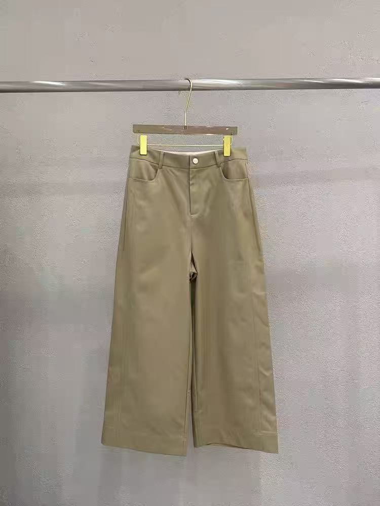 女装；9538简约九分直筒裤