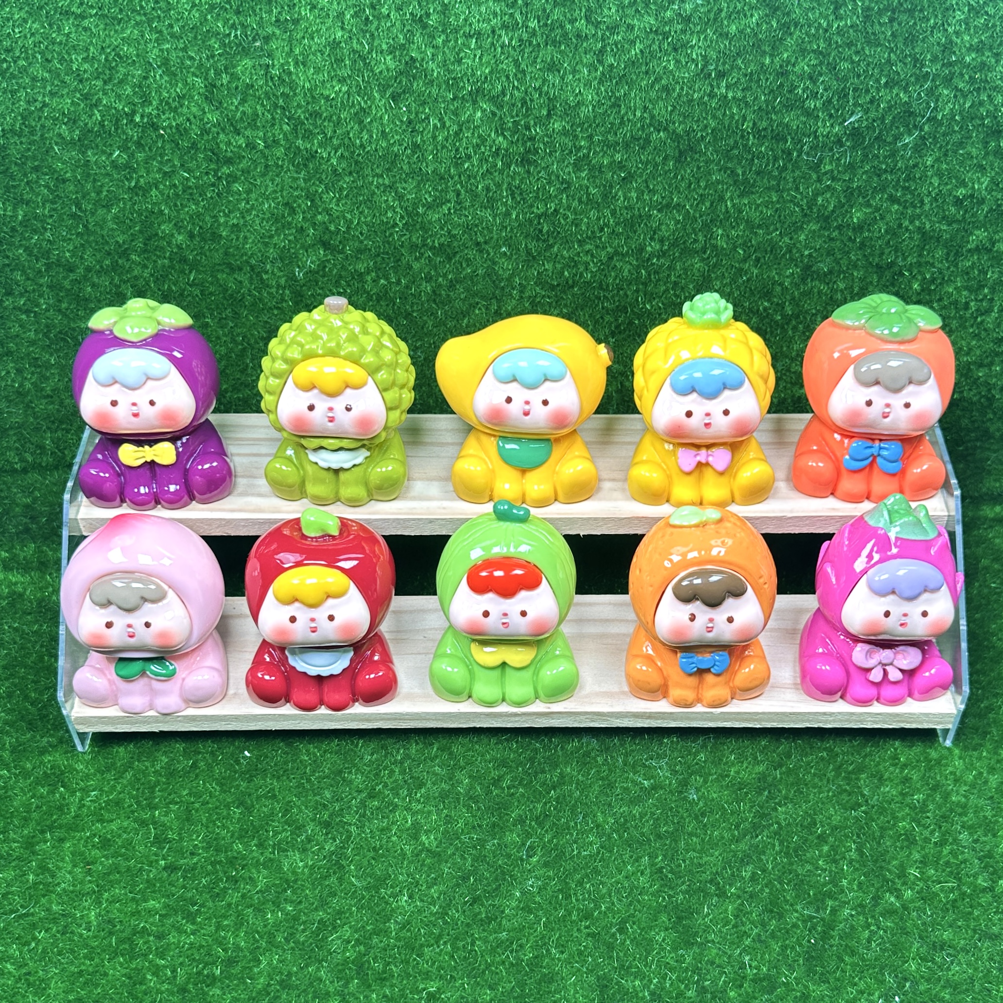 （个人单）四代水果崽崽巨无霸夜光立体树脂可爱手工diy汽车款摆件