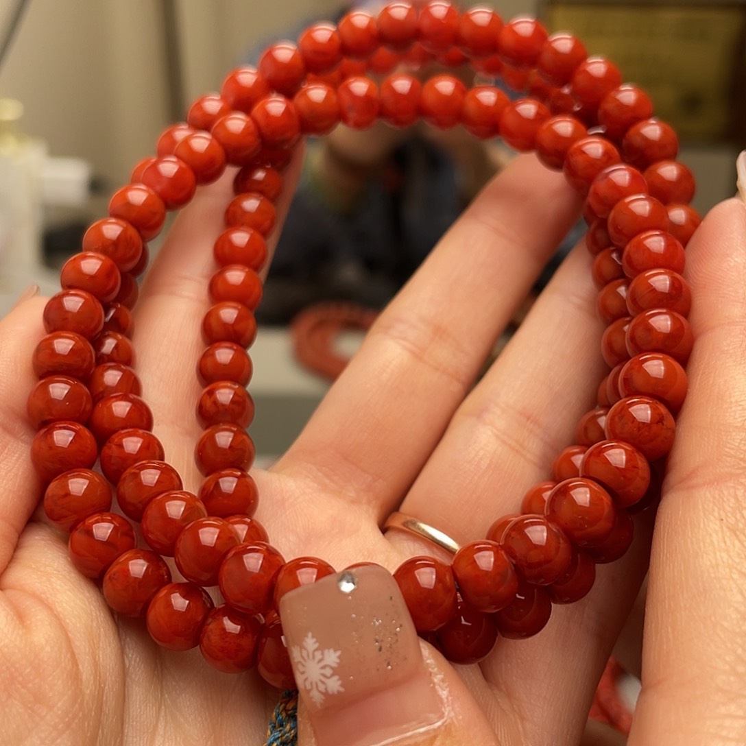 南红玛瑙手链未镶嵌