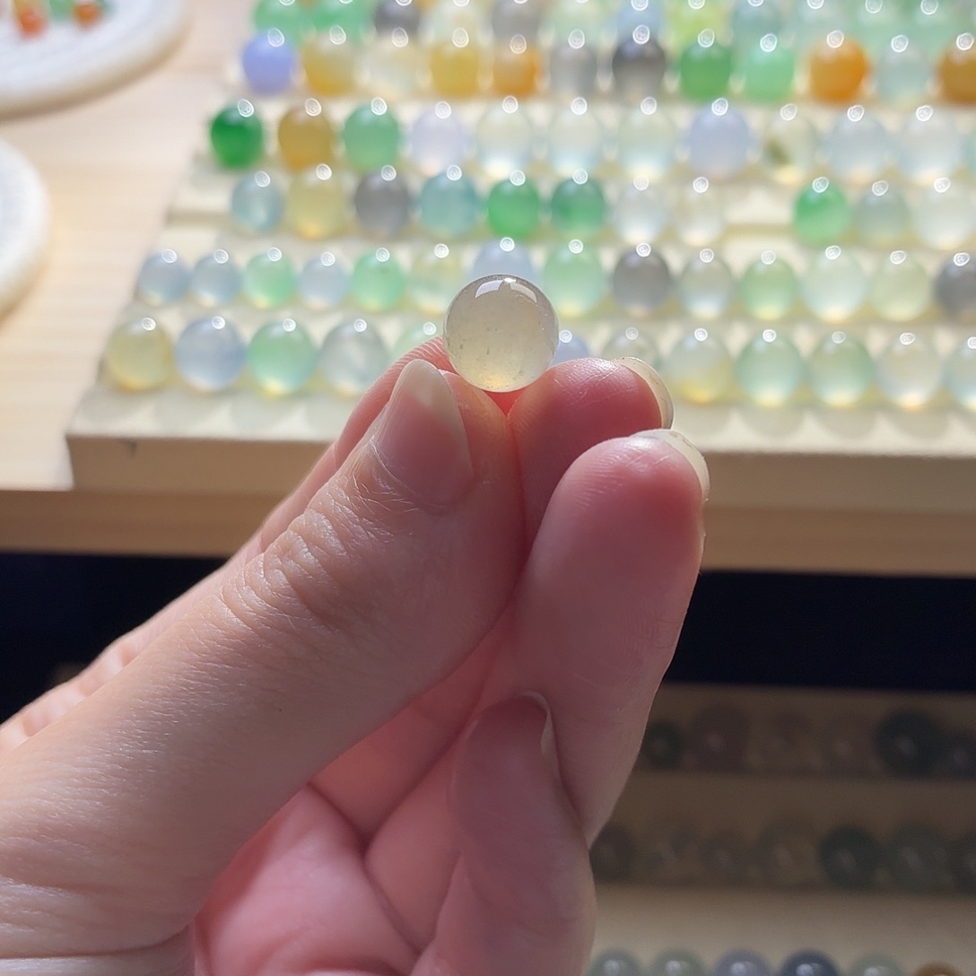 山***月翡翠散珠翡翠1176