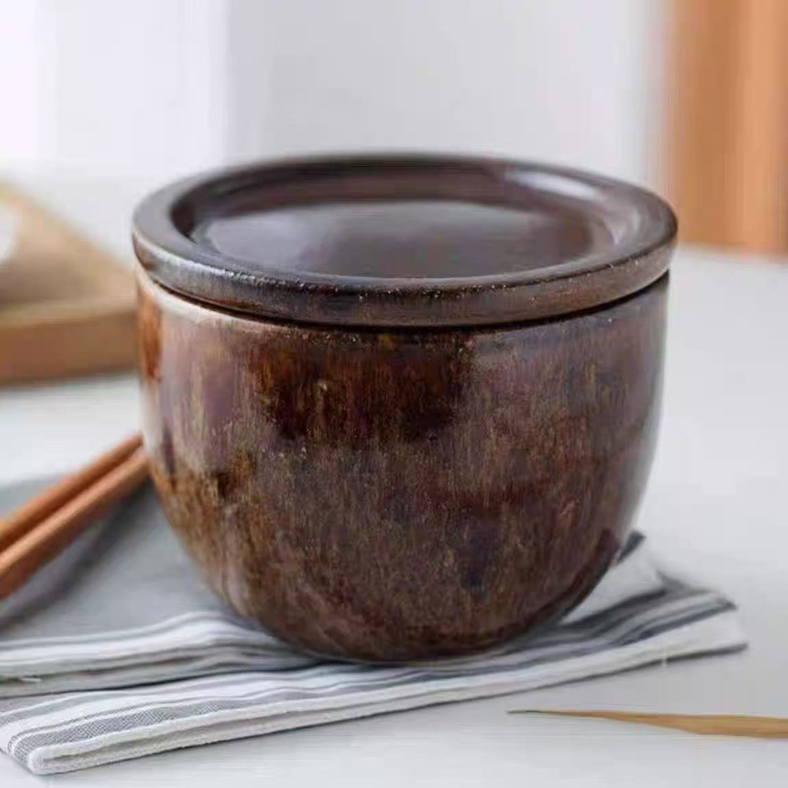 日本进口信乐烧手作土锅砂锅煮粥炖菜煲汤家用耐高温日本进口餐具