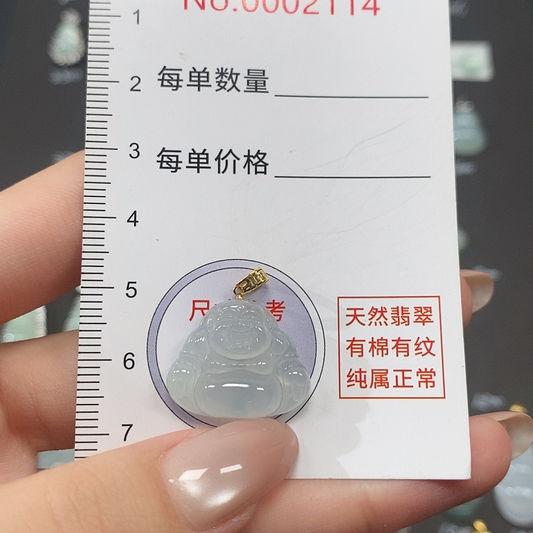 小****翡翠18K金镶嵌颈饰