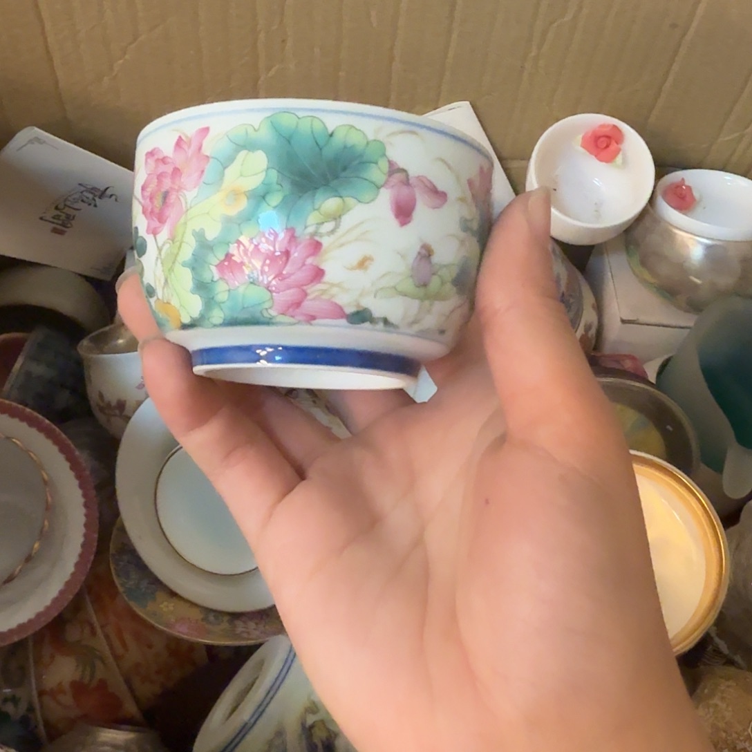 莲花荷叶鎏金主人杯