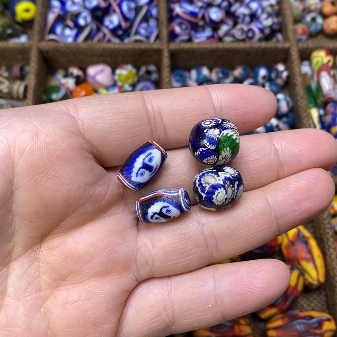 琉璃颈饰小花小脸一组041