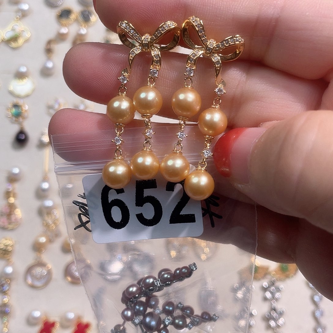 合金淡水珍珠耳饰美***爱