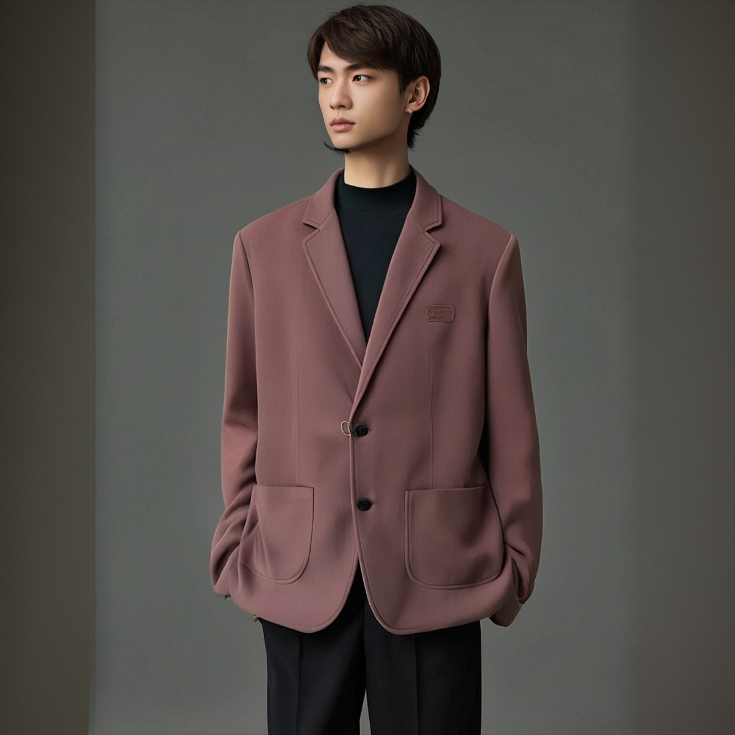 男款高感时尚休闲高定西服82730