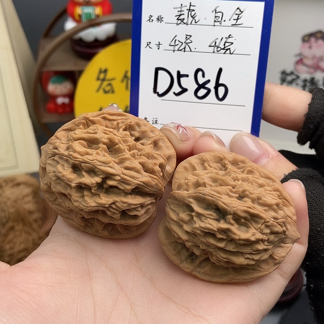 文玩核桃吊坠梦*症42麦穗虎头